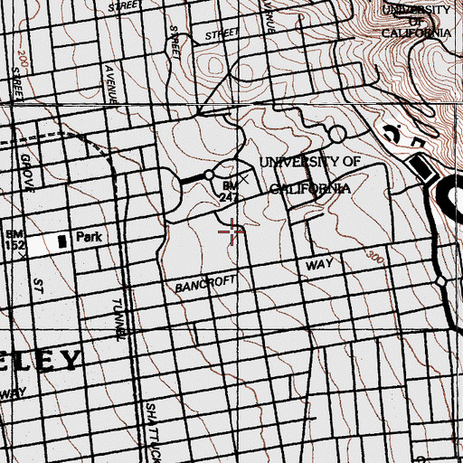 Topographic Map of Alumni House, CA