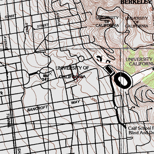 Topographic Map of Faculty Glade, CA