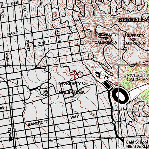 Topographic Map of Mining Circle, CA