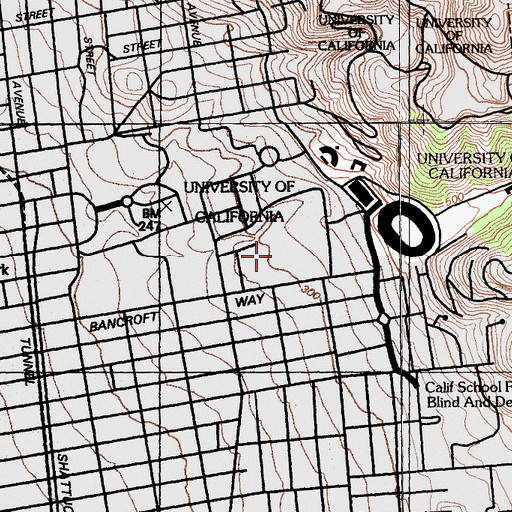 Topographic Map of North Field, CA