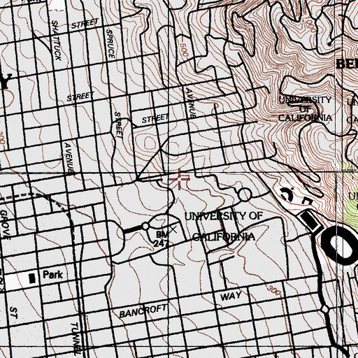 Topographic Map of North Gate, CA