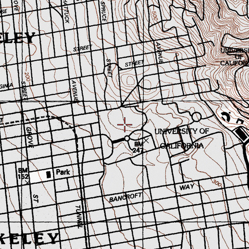 Topographic Map of Wellman Courtyard, CA