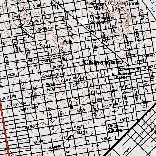 Topographic Map of Chi Sin Buddhist and Taoist Association, CA