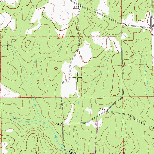 Topographic Map of Five Points Division, AL