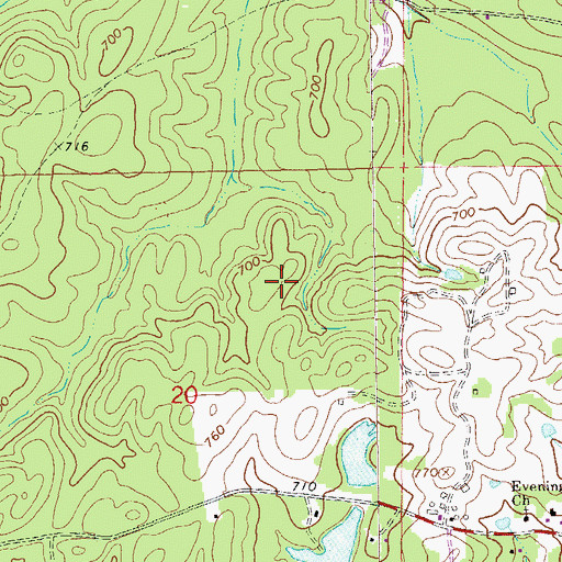 Topographic Map of Lanett Division, AL