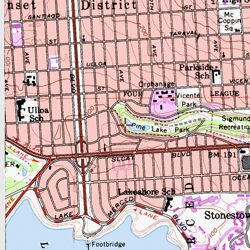 Topographic Map of Laguna Puerca, CA