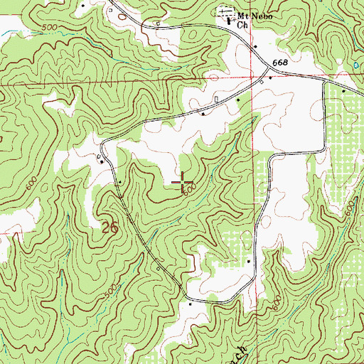 Topographic Map of Isabella-Pletcher Division, AL