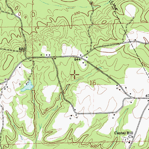 Topographic Map of Jemison Division, AL