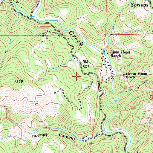 Topographic Map of Onion Pond (historical), CA