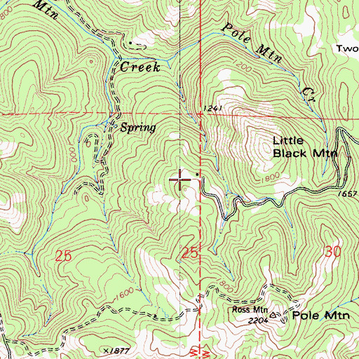 Topographic Map of Peterson Ranch, CA