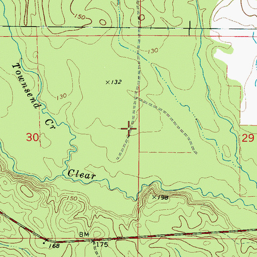 Topographic Map of Lisman Division, AL