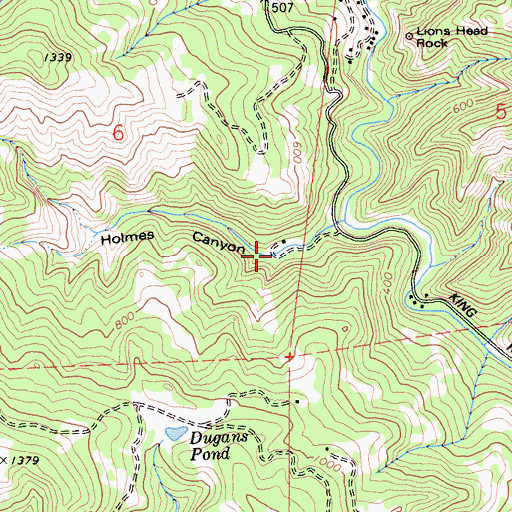 Topographic Map of Romans Resort, CA