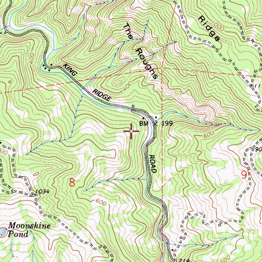 Topographic Map of Trospers Resort, CA