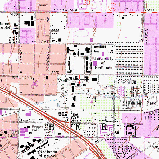 Topographic Map of Arthur Willis Student Center, CA