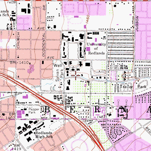 Topographic Map of Gannett Center, CA