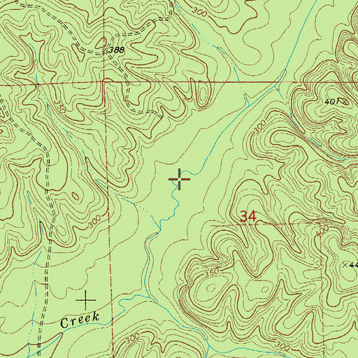 Topographic Map of Fulton Division, AL