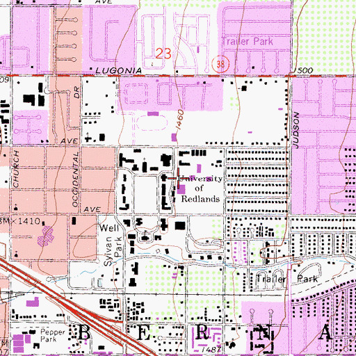 Topographic Map of John Williams Conference Center, CA