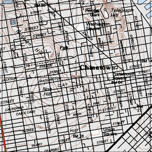 Topographic Map of Quong Ming Buddhism and Taoism Society, CA