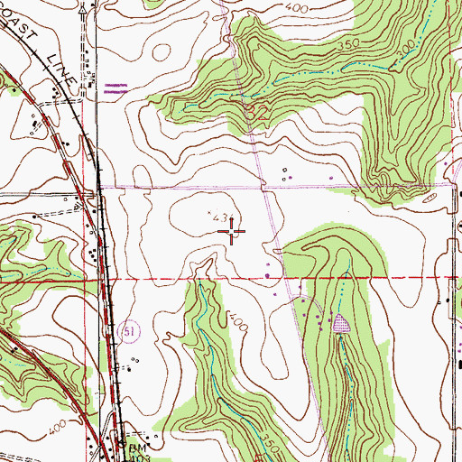 Topographic Map of Enterprise Division, AL