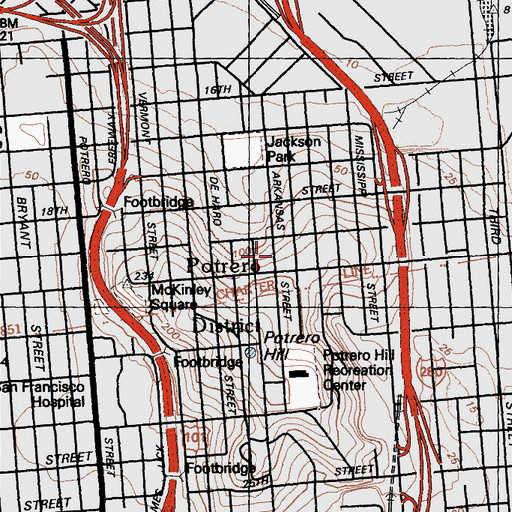 Topographic Map of American College of Traditional Chinese Medicine, CA