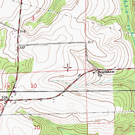 Topographic Map of Goodman Division, AL