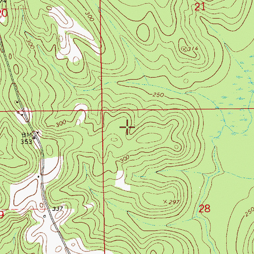 Topographic Map of Jack Division, AL