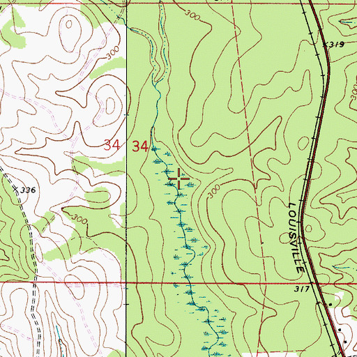 Topographic Map of Repton Division, AL