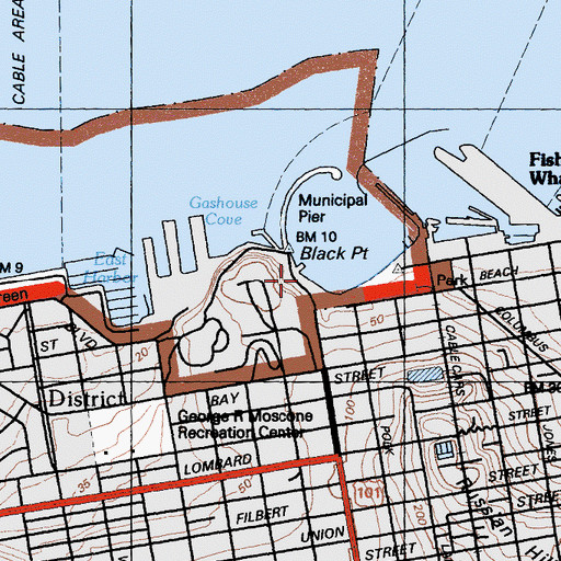 Topographic Map of Pumping Station Number 2, CA