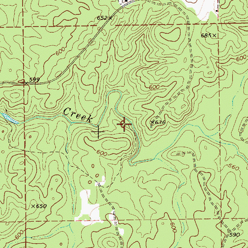 Topographic Map of Rockford Division, AL
