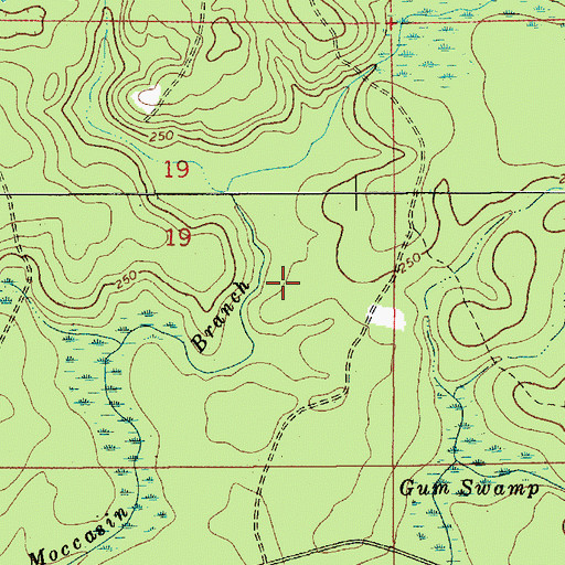 Topographic Map of Falco Division, AL