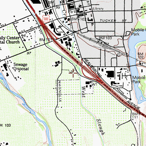 Topographic Map of Foss Creek, CA