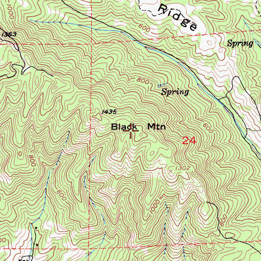 Topographic Map of Sonoma County, CA