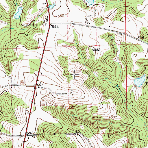 Topographic Map of Petrey-Highland Home Division, AL