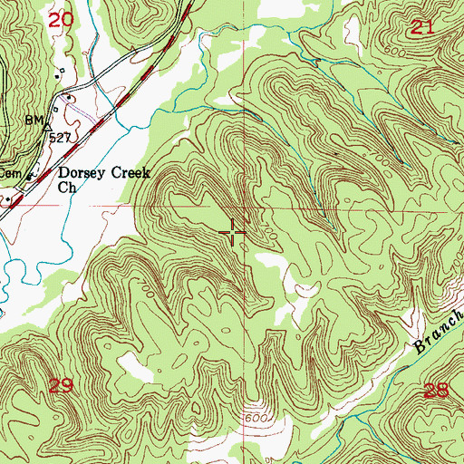 Topographic Map of Bremen Division, AL