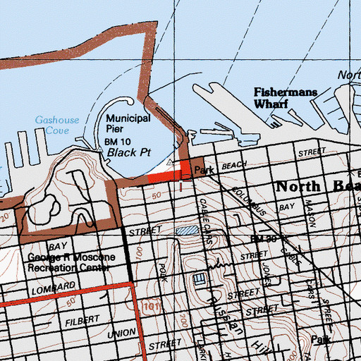 Topographic Map of Museum of Ophthalmology, CA