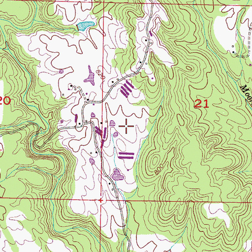 Topographic Map of Logan Division, AL