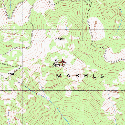 Topographic Map of Eagle Spring Camp, CA