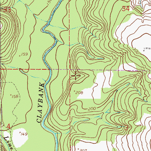 Topographic Map of Daleville Division, AL