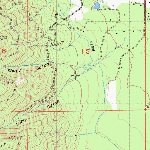 Topographic Map of Long Gulch, CA