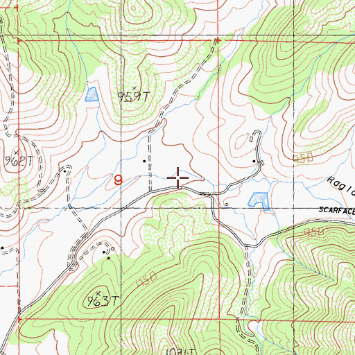 Topographic Map of Ragland Gulch, CA