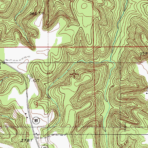 Topographic Map of Carlowville Division, AL