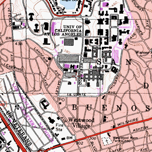 Topographic Map of Reed Institute, CA
