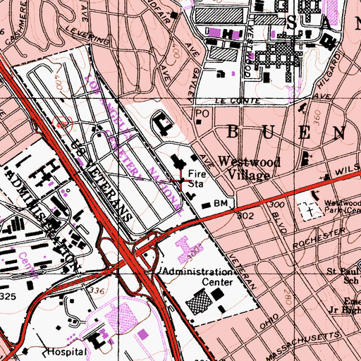 Topographic Map of West Medical Center, CA