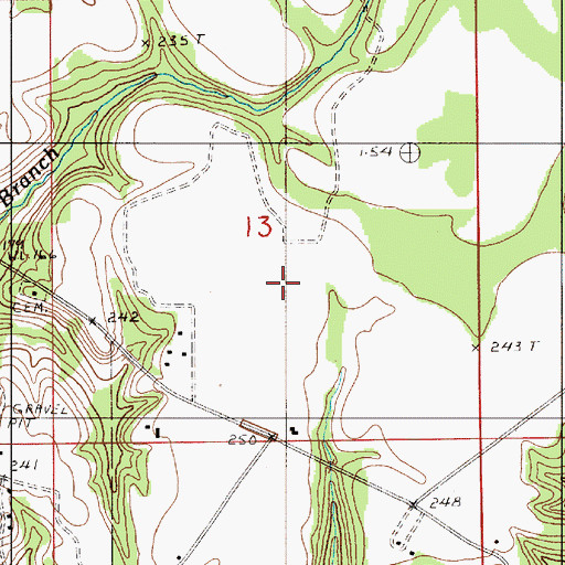 Topographic Map of Sardis Division, AL