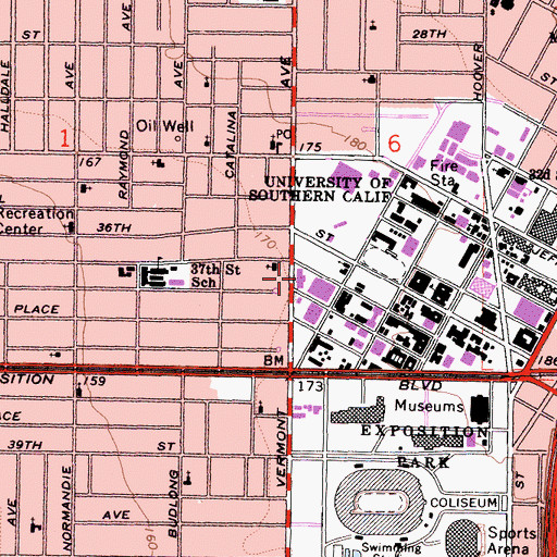 Topographic Map of Corwin Denney Research Center, CA