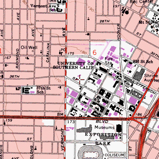 Topographic Map of Howard Jones Field, CA