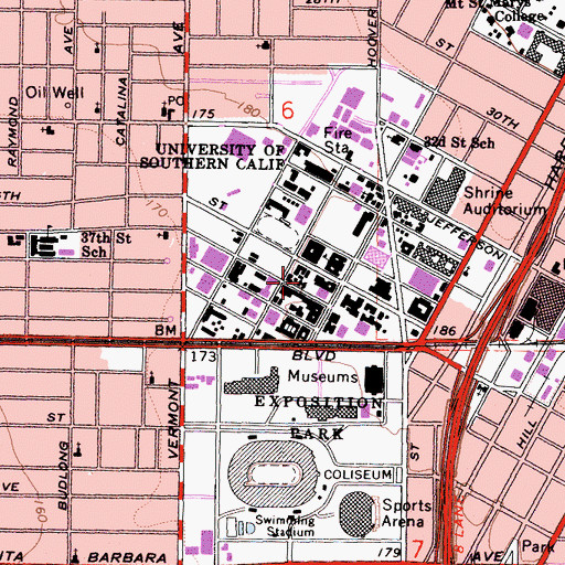 Topographic Map of Stonier Hall, CA
