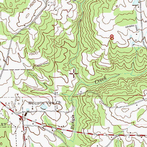 Topographic Map of Henagar Division, AL