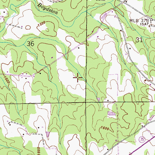 Topographic Map of Ider Division, AL
