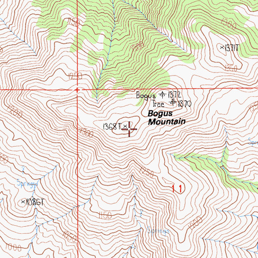 Topographic Map of Hog Gulch, CA